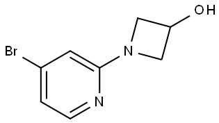 1-(4-bromopyridin-2-yl)azetidin-3-ol 结构式