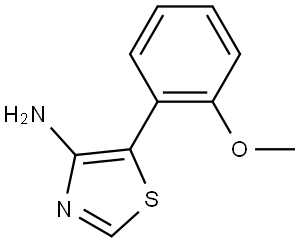 4-Amino-5-(2-methoxyphenyl)thiazole 结构式