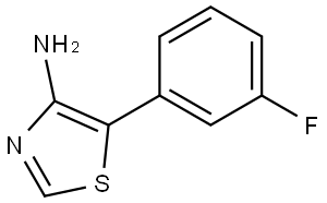 4-Amino-5-(3-fluorophenyl)thiazole 结构式