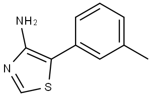 4-Amino-5-(3-tolyl)thiazole 结构式