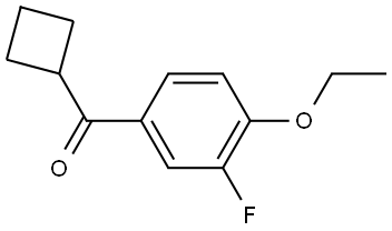 Cyclobutyl(4-ethoxy-3-fluorophenyl)methanone 结构式