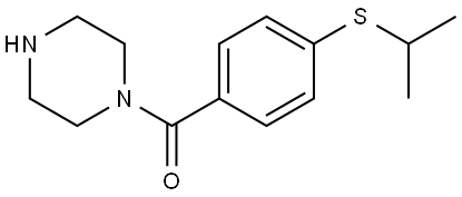 4-[(1-Methylethyl)thio]phenyl]-1-piperazinylmethanone 结构式