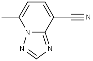 5-甲基-[1,2,4]三唑并[1,5-A]吡啶-8-甲腈 结构式