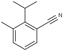 3-Methyl-2-(1-methylethyl)benzonitrile 结构式