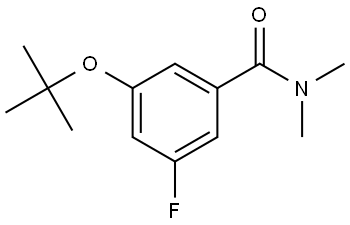 3-(tert-butoxy)-5-fluoro-N,N-dimethylbenzamide 结构式