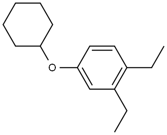 4-(Cyclohexyloxy)-1,2-diethylbenzene 结构式