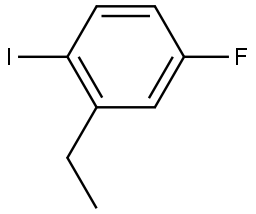 2-乙基-4-氟-1-碘苯 结构式