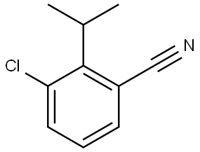 3-Chloro-2-(1-methylethyl)benzonitrile 结构式