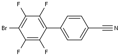 4'-溴-2',3',5',6'-四氟-[1,1'-联苯]-4-碳腈 结构式