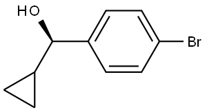 (R)-(4-bromophenyl)(cyclopropyl)methanol 结构式