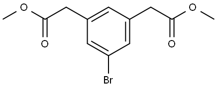 5-溴-1,3-间苯二乙酸二甲酯 结构式