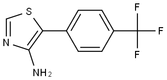 4-Amino-5-(4-trifluoromethylphenyl)thiazole 结构式