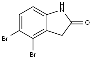 4,5-dibromoindolin-2-one 结构式