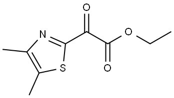 ethyl 2-(4,5-dimethylthiazol-2-yl)-2-oxoacetate 结构式