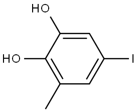 5-Iodo-3-methyl-1,2-benzenediol 结构式