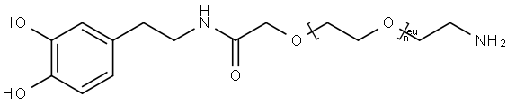 多巴胺-聚乙二醇-氨基 结构式