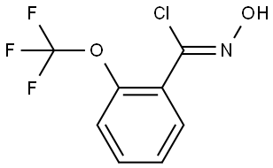 Benzenecarboximidoyl chloride, N-hydroxy-2-(trifluoromethoxy)-, [C(Z)]- 结构式