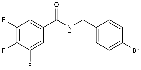 N-[(4-Bromophenyl)methyl]-3,4,5-trifluorobenzamide 结构式