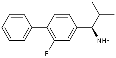 (1R)-1-(3-FLUORO-4-PHENYLPHENYL)-2-METHYLPROPYLAMINE 结构式