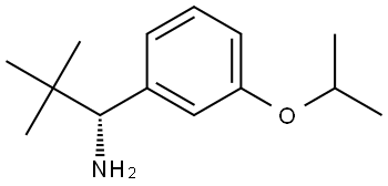 (R)-1-(3-isopropoxyphenyl)-2,2-dimethylpropan-1-amine 结构式