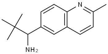 2,2-DIMETHYL-1-(2-METHYL (6-QUINOLYL))PROPYLAMINE 结构式