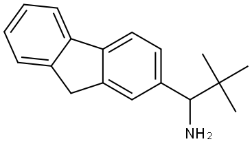 1-(9H-fluoren-2-yl)-2,2-dimethylpropan-1-amine 结构式