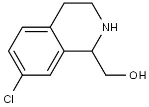 (7-chloro-1,2,3,4-tetrahydroisoquinolin-1-yl)methanol 结构式