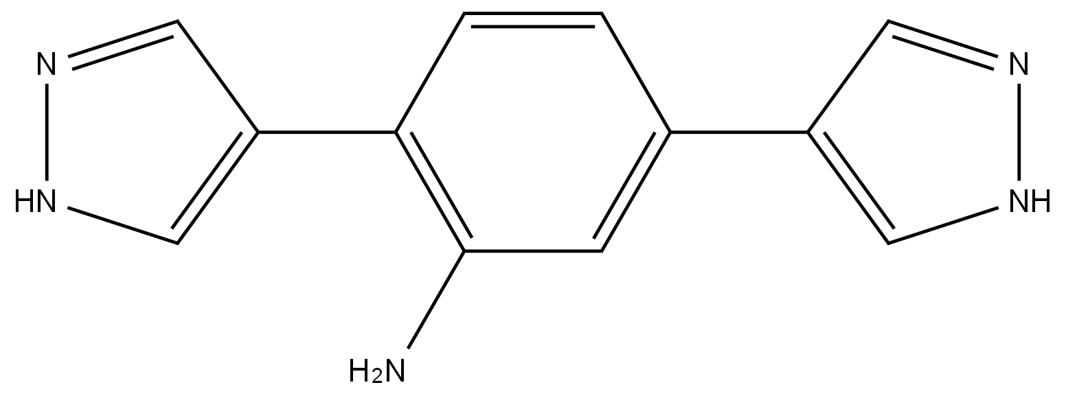2,5-DI(4H-PYRAZOL-4-YL)ANILINE 结构式