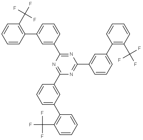 2,4,6-tris(m-(2-trifluoromethyl)phenyl)-1,3,5-triazine 结构式