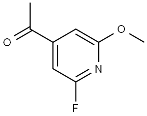 1-(2-氟-6-甲氧基吡啶-4-基)乙酮 结构式