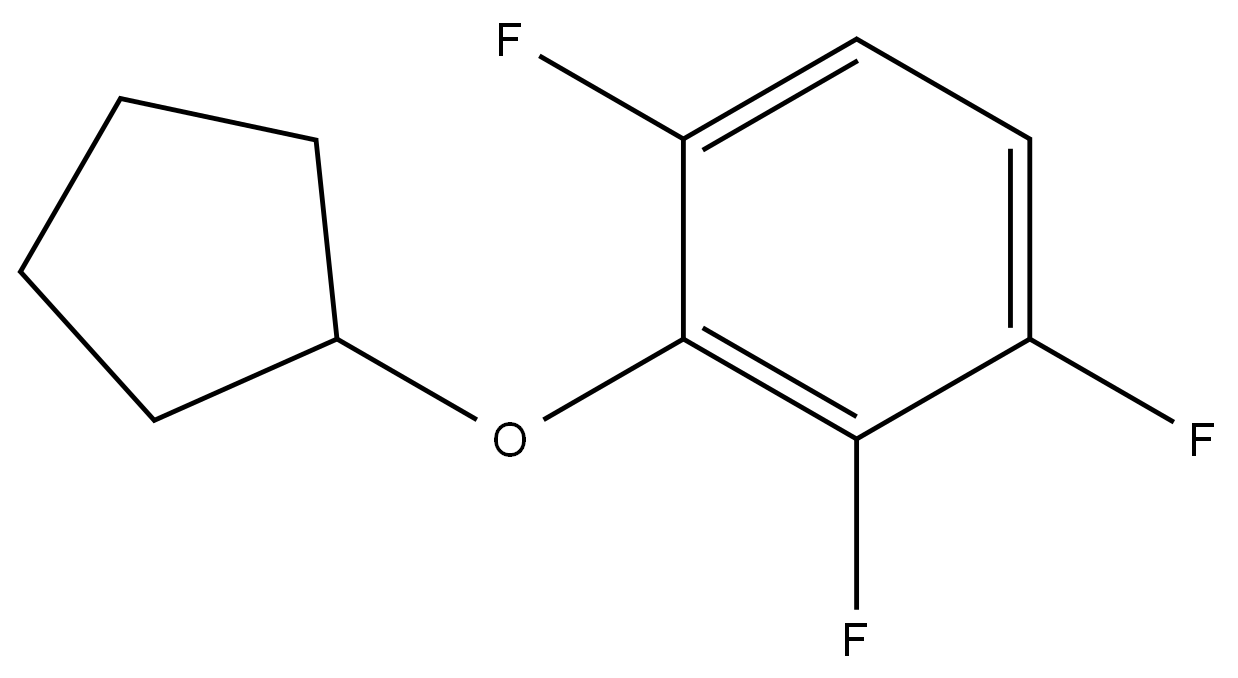 2-(Cyclopentyloxy)-1,3,4-trifluorobenzene 结构式