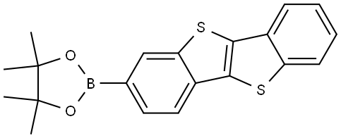 2-(benzo[b]benzo[4,5]thieno[2,3-d]thiophen-2-yl)-4,4,5,5-tetramethyl-1,3,2-dioxaborolane 结构式