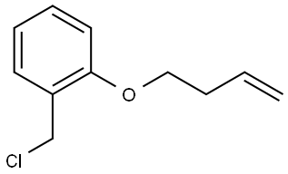 1-(丁-3-烯-1-氧基)-2-(氯甲基)苯 结构式