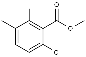 methyl 6-chloro-2-iodo-3-methylbenzoate 结构式