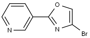 4-bromo-2-(pyridin-3-yl)oxazole 结构式