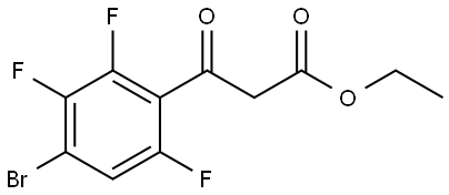 Ethyl 4-bromo-2,3,6-trifluoro-β-oxobenzenepropanoate 结构式