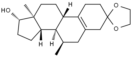 Estr-5(10)-en-3-one, 17-hydroxy-7-methyl-, cyclic 1,2-ethanediyl acetal, (7α,17β)- (9CI) 结构式