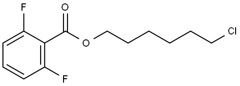 6-氯己基 2,6-二氟苯甲酸酯 结构式