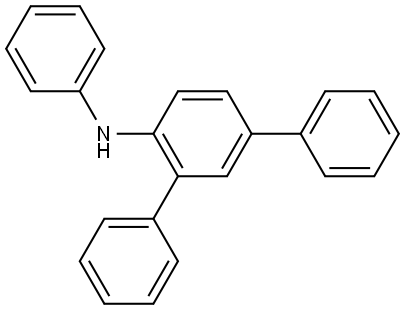 N-苯基-[1,1′:3′,1′]-三苯基-4-胺 结构式