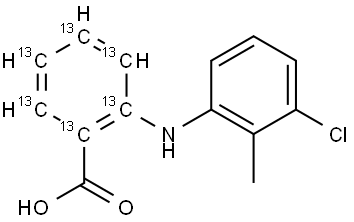 托灭酸-13C6 结构式