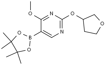 4-Methoxy-2-[(tetrahydro-3-furanyl)oxy]-5-(4,4,5,5-tetramethyl-1,3,2-dioxabor... 结构式