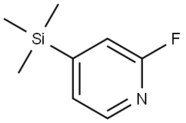 2-Fluoro-4-(trimethylsilyl)pyridine 结构式