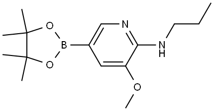 3-Methoxy-N-propyl-5-(4,4,5,5-tetramethyl-1,3,2-dioxaborolan-2-yl)-2-pyridina... 结构式