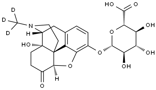 Oxymorphone-d3 3-b-D-Glucuronide 结构式