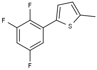 2-Methyl-5-(2,3,5-trifluorophenyl)thiophene 结构式