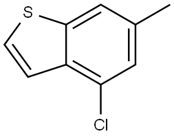 4-chloro-6-methylbenzo[b]thiophene 结构式