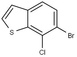 6-bromo-7-chlorobenzo[b]thiophene 结构式
