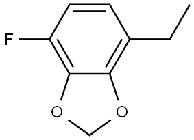 4-Ethyl-7-fluoro-1,3-benzodioxole 结构式