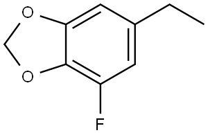 6-Ethyl-4-fluoro-1,3-benzodioxole 结构式