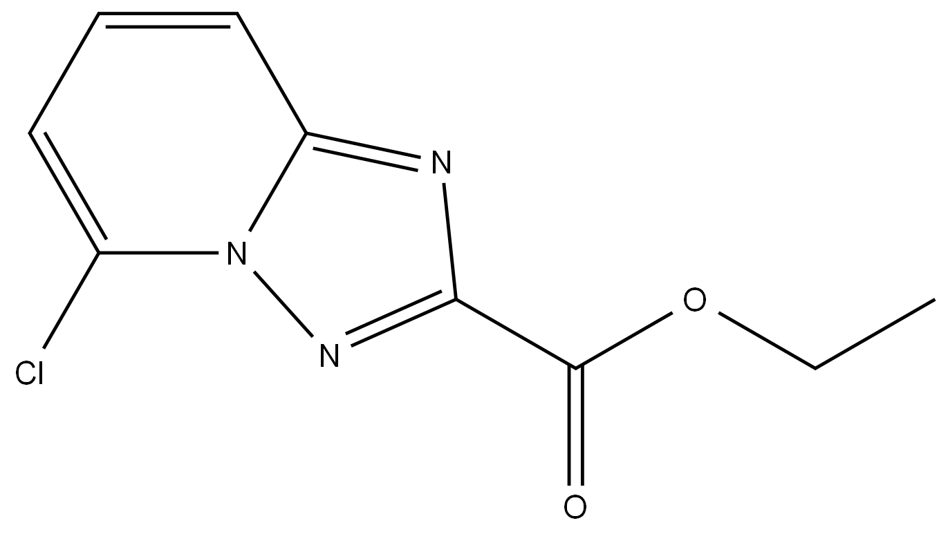 Ethyl 5-chloro[1,2,4]triazolo[1,5-a]pyridine-2-carboxylate 结构式
